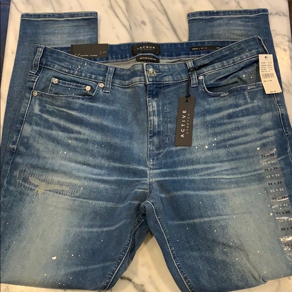 PacSun Other - NWT PacSun Stretch Distressed Skinny Paint Jeans